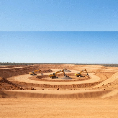 Mining operations in the Lachlan Fold Belt with modern machinery and sustainable practices
